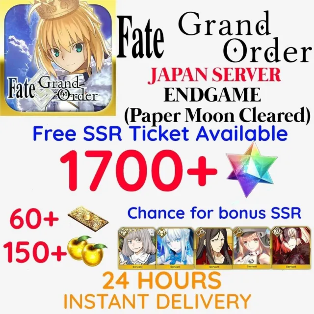 FGO JP 1700 SQ  Fate Grand Order Endgame Reroll