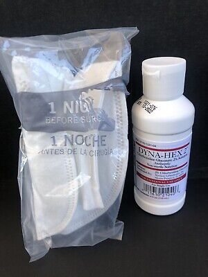 Jabón antimicrobiano quirúrgico de un solo uso Medline Dyna-Hex 2 CHG 4 oz con aplicador