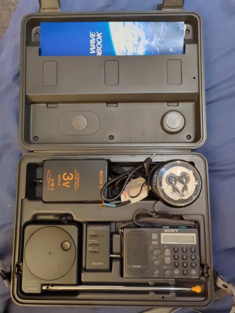 Sony Icf-Sw1 Sw1S Worldband Cw/Ssb Radio A Onde Corte E Accessori Con Custodia Qrp