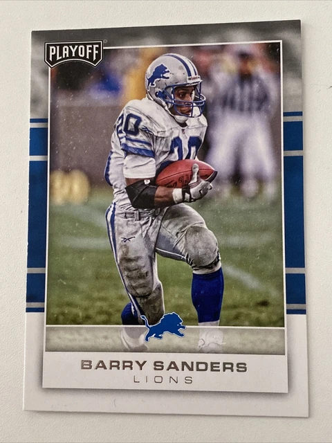 PANINI PLAYOFF NFL 2017 CARD #129 BARRY SANDERS Detroit Lions Football Karte