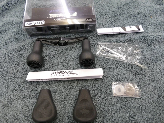 新古品　DRT VARIAL 87 BLACK DRT Varial Custom handle 87mm, Black, Gunmetal, Silver