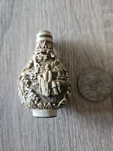 Vintage Chinese Bottle With Spoon
