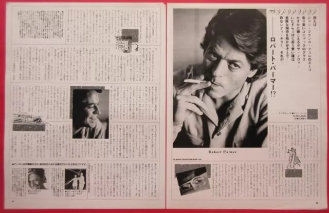 Robert Palmer 1987 Clipping Japan Magazine Ml 2F 2Page