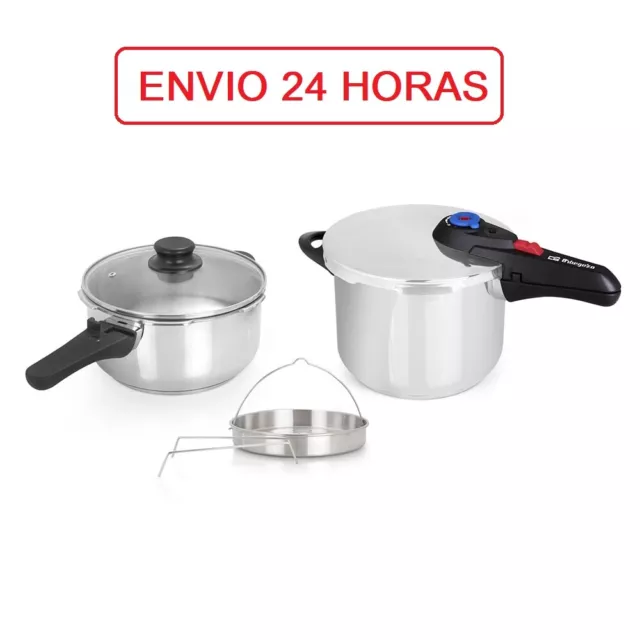 CONJUNTO OLLAS RAPIDAS PRESION 4 Y 6 L. Olla Orbegozo Envio 24h España 9