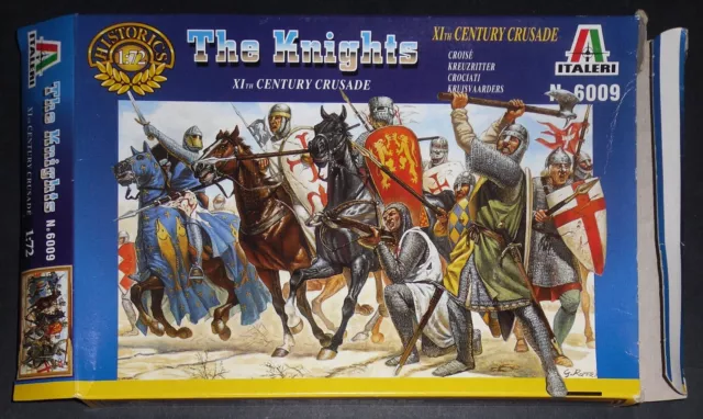Italeri The Knights + Box - Set 6009 completo - 43 pezzi scala 1:72 - Occasione!