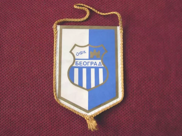 SERBIA FOOTBALL CLUB FK RADNICKI NIS VINTAGE PENNANT , FLAG - SOCCER -  RADNIČKI