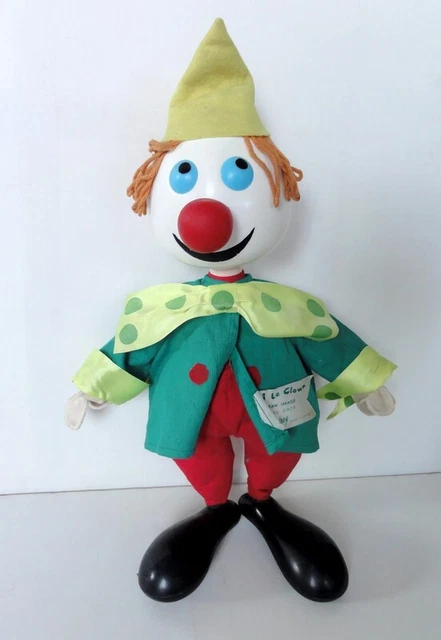 Peluche Kiri Le Clown ORTF 30 Cm – Masport, état TBE, Vintage Années 60