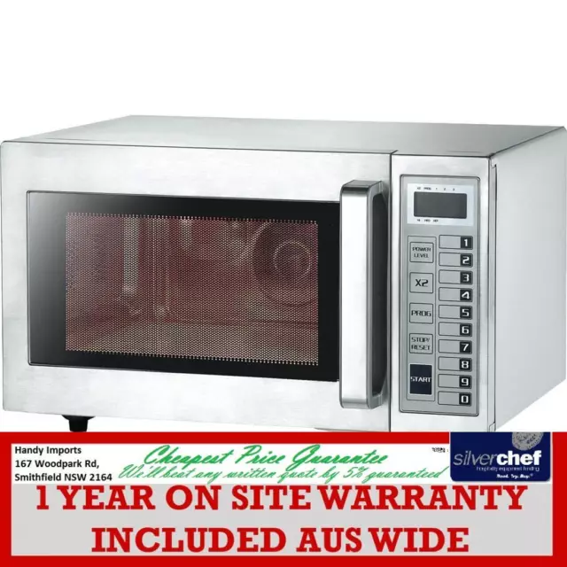 Fed Commercial 25L Microwave Oven 1000W Café Restaurant Takeaway Ceramic Fe-1100