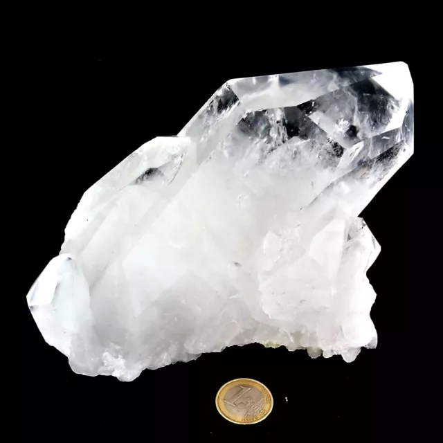 Lemuria Bergkristall Spitze Höhe 184 mm Gewicht 1669 g glasklar AAA-Qualität 567