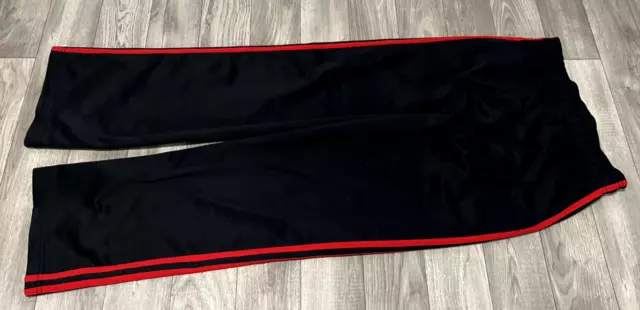 Adidas Track Pants Youth Large Black & Red Boys/Unisex Large 14/16