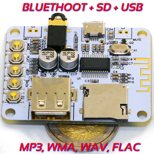 Radio FM Scheda Di Decodifica Lettore Audio MP3 Per Auto 12V 2x3W Tf Usb 3 5mm Aux Con Bluetooth E Funzione Di Chiamata Di Registrazione E Telecomando 12v Scheda Amplificatore Bluetooth 5.0