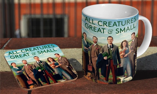 All Creatures Great And Small" TV Show Ceramic Mug & Coaster Set - Novelty  Gift