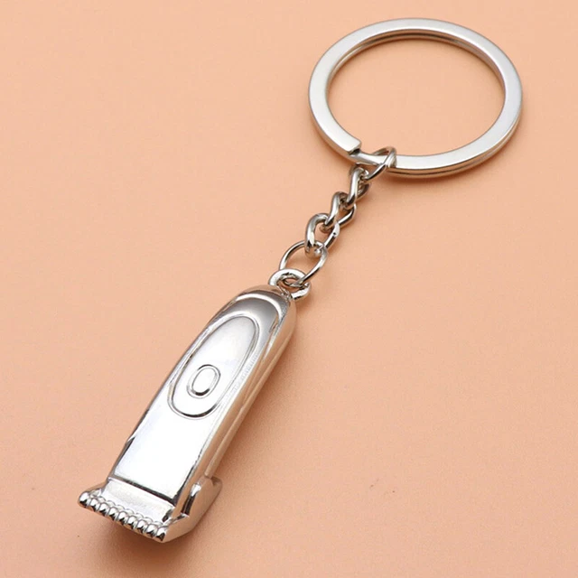 Barber Shop Hair Dresser Keychain Shaver Pendant Keyring Hair Dresser Jewel GAIR
