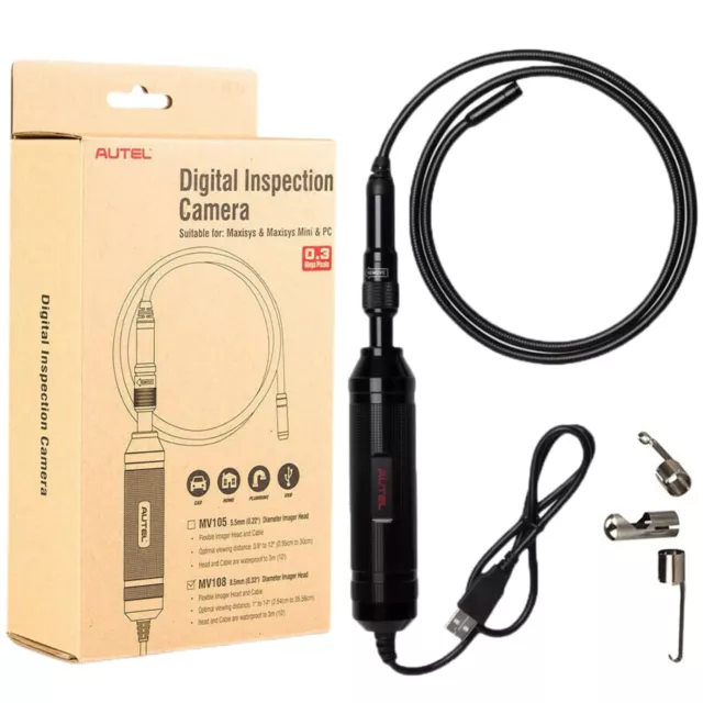 Caméra d'inspection numérique Endoscope Autel MV108 pour Maxisys Elite MaxiCOM