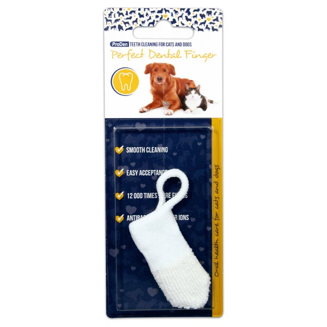 ProDen Perfecto Dentales Finger Para Cuidado Dental para Perros, Nuevo