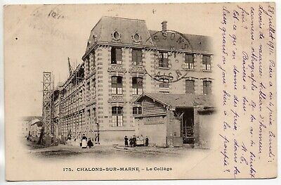 Chalons sur marne-marne-CPA 51-education-the college card 1900