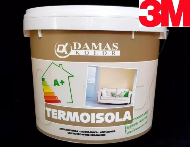 Pittura Termica Anticondensa 10 lt ANTIMUFFA SILOSSANICA Microsfere Ceramiche