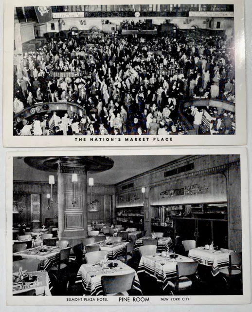 PINE ROOM Belmont Plaza Hotel & The Nation’s Market Place New York City RPPC