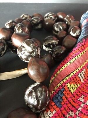 Old Hawaiian Seed Necklace Dark Colour …beautiful accent piece
