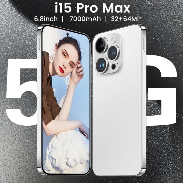 2023 Neue Android i15 Pro Max Smartphone 8+256GB Dualsim Entsperrte 5G Markenlos