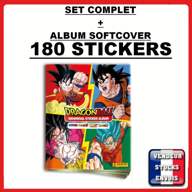 Album Panini Dragon ball Z Universal 2023 Set Complet à Coller Softcover Sticker