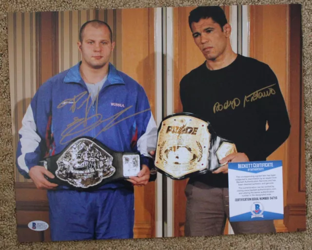 Fedor Emelianenko and Antonio Nogueira signed 11x14 Photo BAS D47115