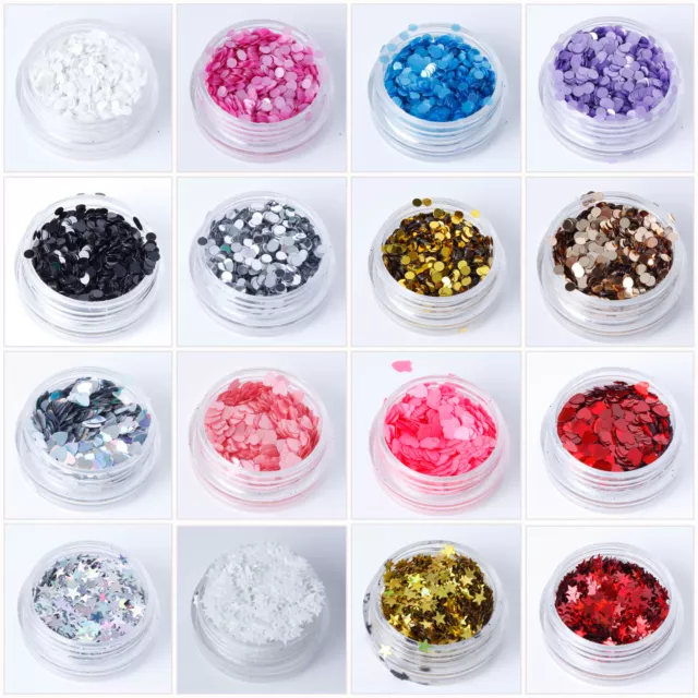 Chunky Heart Star Circle shapes Glitter Face Eye Body Dance Festival Tattoo Nail