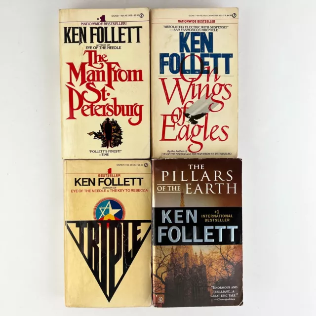 Ken Follett Paperback 4 Book Lot #1