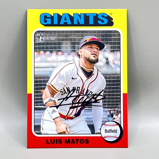2024 TOPPS HERITAGE Mini LUIS MATOS Image Variation SP Rookie SF