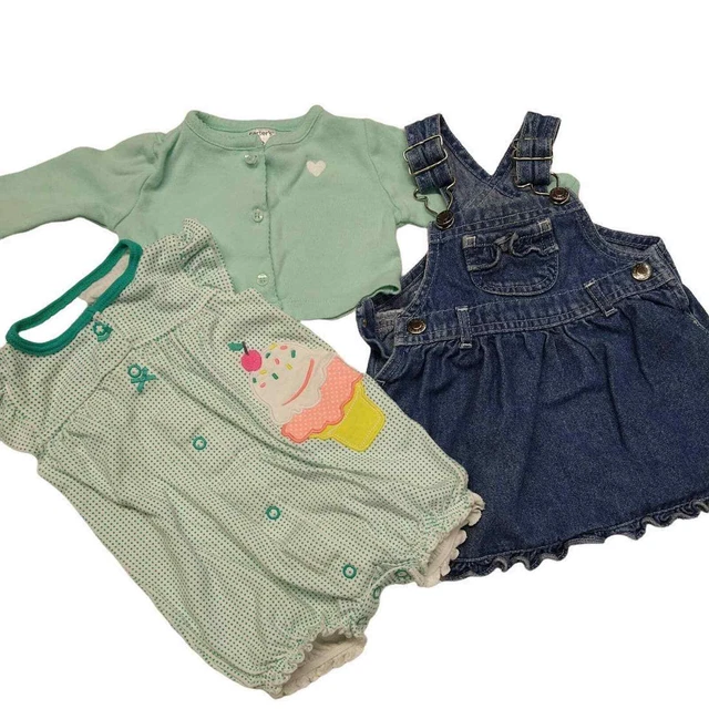 3M Kids Girls Lot - Baby Clothes Bundle - Carters / Arizona Jean Co