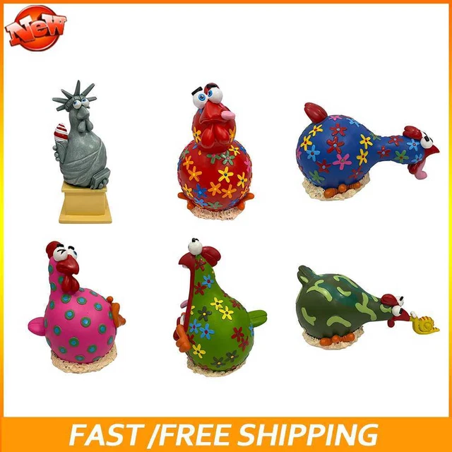 New Courtyard Fairy Garden Decoration Funny Cute Chick Figurine Animal Art Sculp