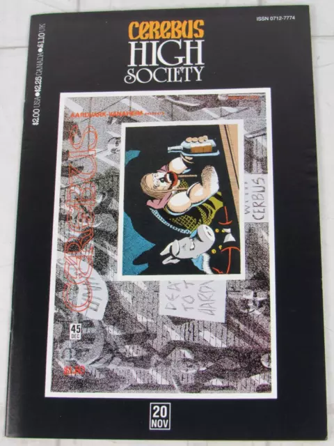 Cerebus: High Society #20 Nov. 1990 Aardvark-Vanaheim