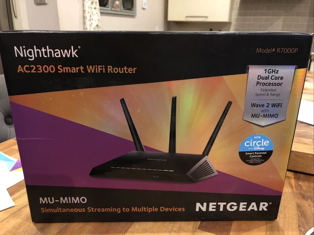 Wireless Router AC 2300 Nighthawk Netgear WiFi Cable R7000P Smart streaming fast