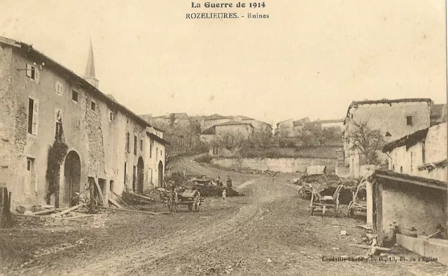 Postcard War In Lorraine 1914 Rozelieures Ruins