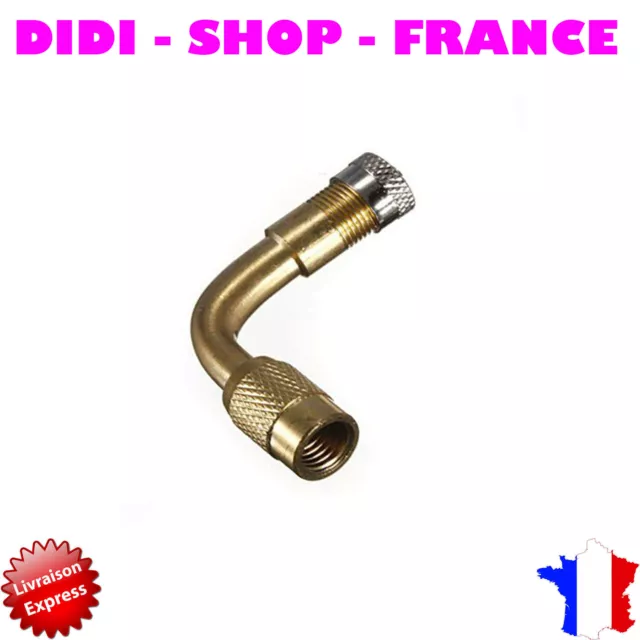 Adaptateur d'extension de Valve Pneu de Courbure 90 degrés de