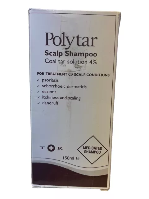 Polytar Scalp Shampoo Psoriasis Eczema Itchiness Coal Tar 4%-150ml