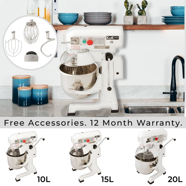 Commercial Food Mixer Planetary Dough Cake Bakery Electric Baking Spiral Stand