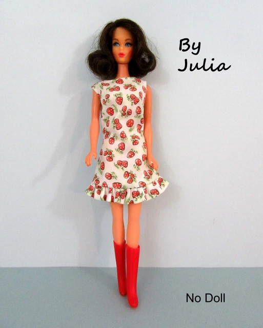 OOAK Reproduction Vintage MOD 60's Barbie Doll SUN-SHINER DRESS & BOOTS OOAK Reproduction Vintage MOD 60's Barbie Doll SUN-SHINER DRESS & BOOTS