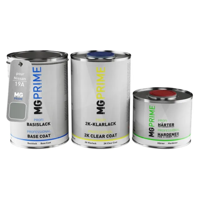 Peinture Voiture kit de pot pour Nissan 19A Grey Metallic prêt à pulvériser 2,5l