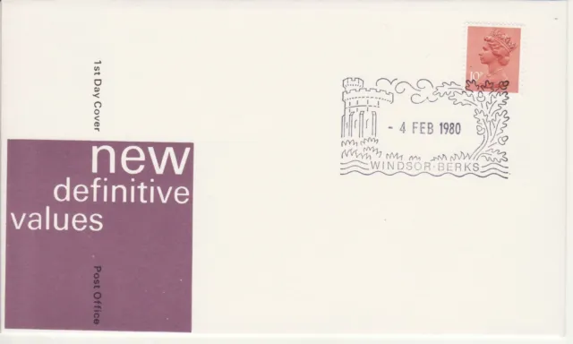 GB Stamps Definitive First Day Cover  Low Values 10p x888 one c band Machin 1980