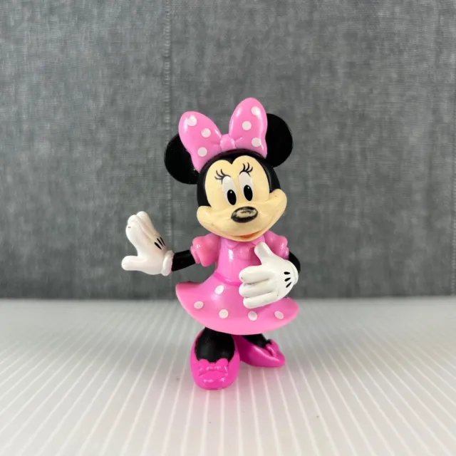 Walt Disney Minnie Mouse PVC Figure Figurine Cake Topper 3” Inch