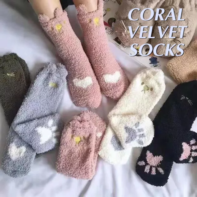 AutumnWinter Thick Women Cute Socks Set Warm Ladies Girl Cartoon Warm Socks
