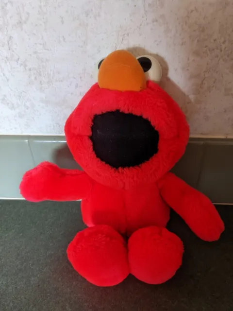 Vintage Tyco Elmo Plush Sesame Street Red Muppet Stuffed Doll Toy 9" 1996