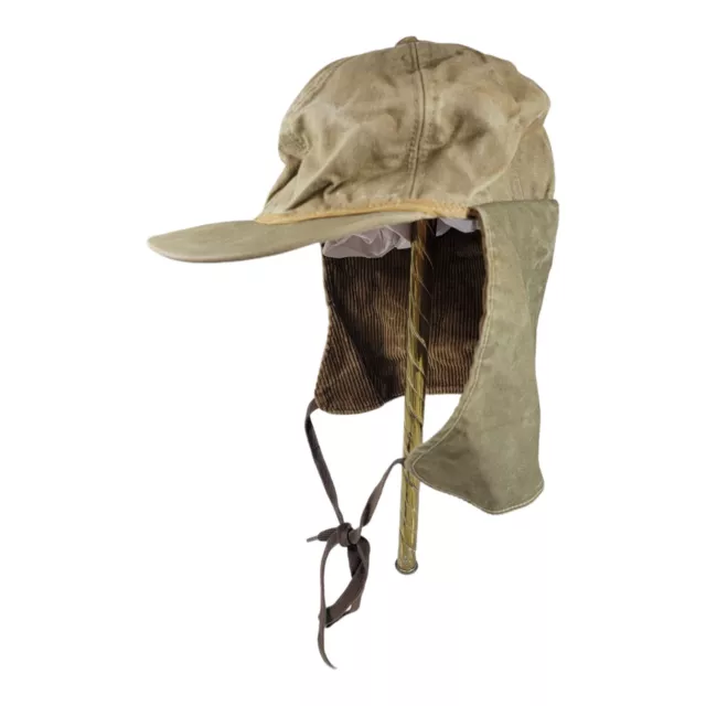 VTG Duxbak Action Sportswear Hat Canvas Wax Corduroy Trapper One Size