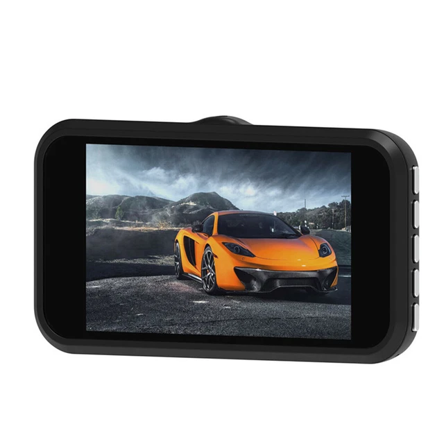 4IPS Dual Lens Car DVR Dash Cam HD 1080P Screen Front Rear Kamera Night Vision