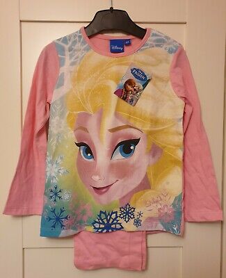 BNWT Disney Frozen Girls Long Sleeve Pyjamas PJs Ana Elsa Age 3-4
