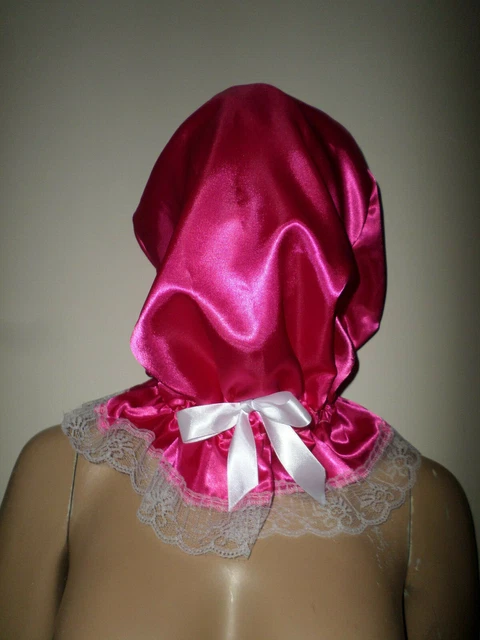 Collarino ABDL Sissy In Raso E Pizzo – Arcobaleno Rosa Con Fiocco – Unisex Adulti