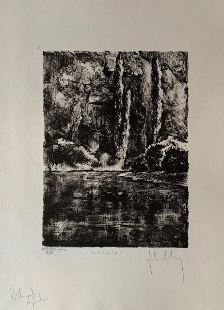 Gravure Signée Steve Nowatzki - « Œuvre D’une Mère Qui Travaille » - Épreuve Couleur 1987
