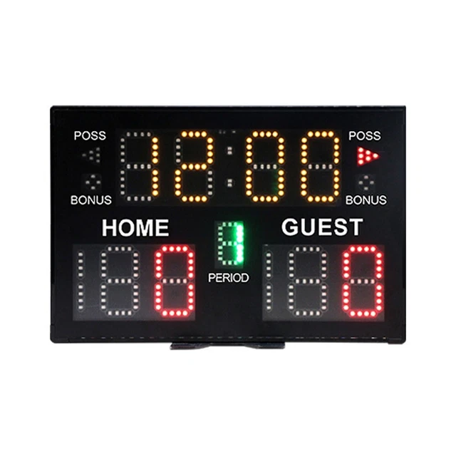 Neu Praktisch LED-Anzeigetafel Elektronisch 3000CD Fußball Für Basketball
