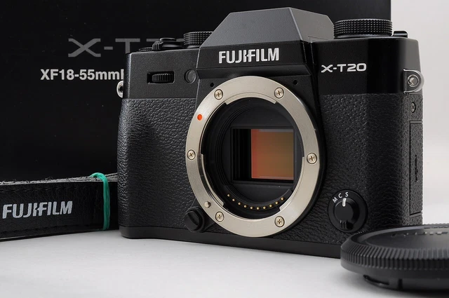 Mint in Box 104 Shots Fujifilm Fuji X-T20 Digital Camera Black Body From Japan